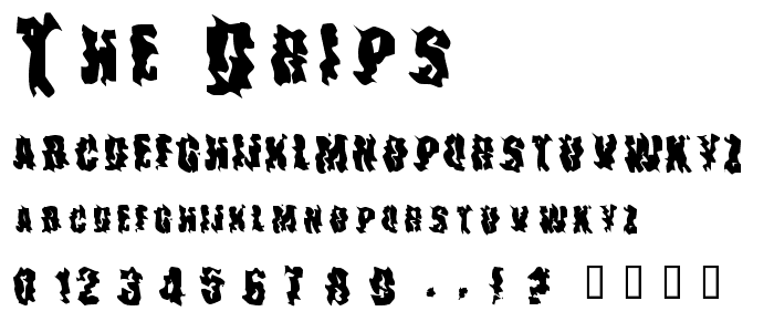 The Drips font